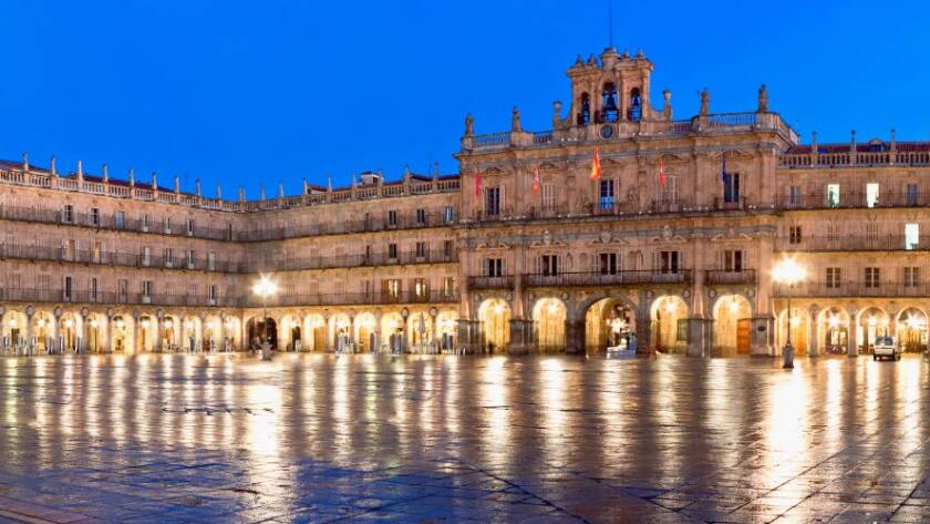 Plaza Mayor nocturna