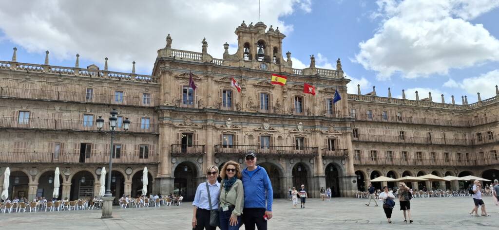 Plaza Mayor with clients